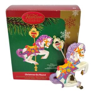 Carlton Cards Heirloom Ornament Collection 2005 Christmas Go Round Collectible